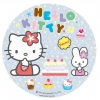 Opłatek na tort Hello Kitty-7. Średnica:21 cm
